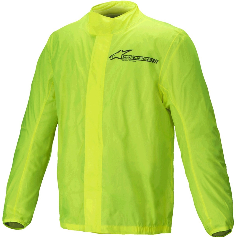 Alpinestars Hurricane Rain 2 fluo gele waterdichte jas