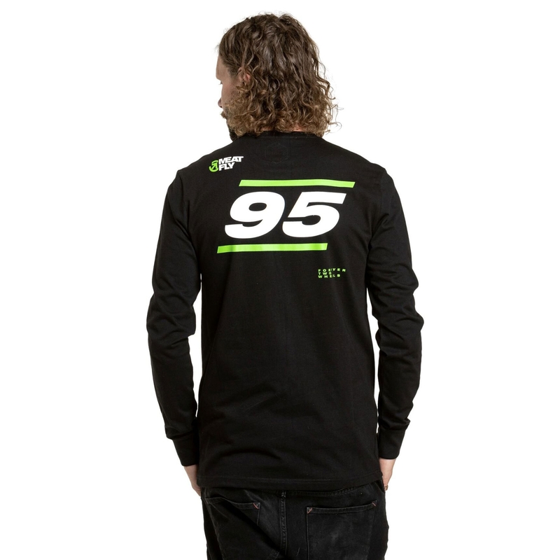 T-shirt lange mouw Meatfly Appex zwart