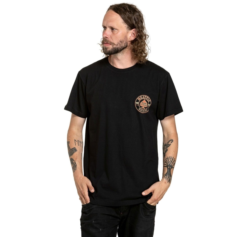 T-shirt Meatfly Born To Ride zwart