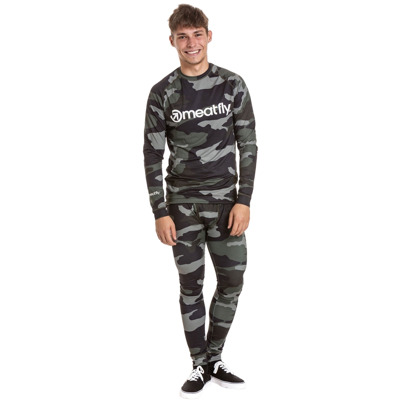 Meatfly Sloan camo olijfgroen thermo ondergoed