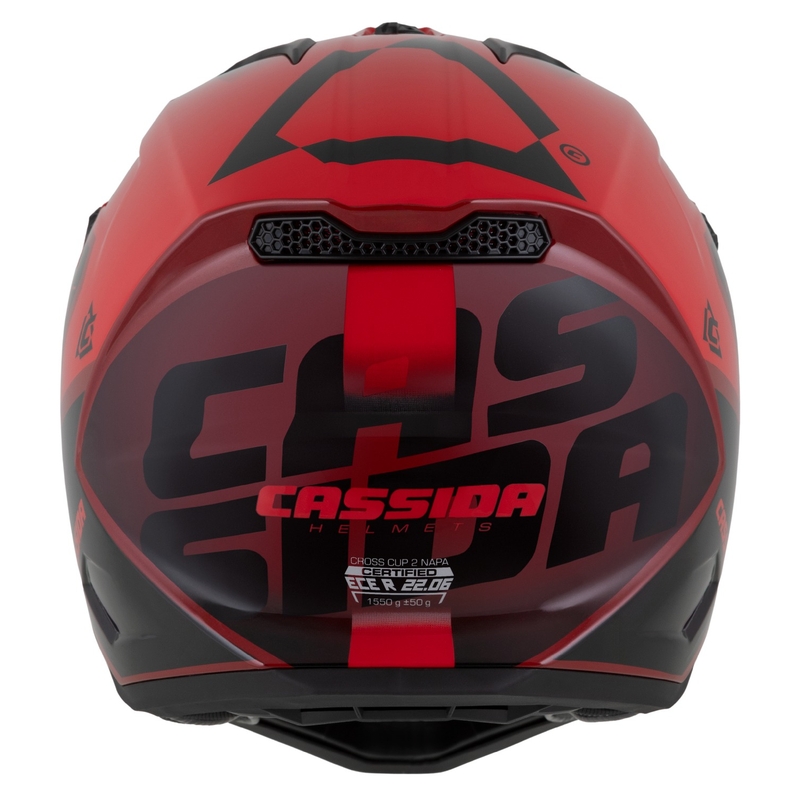 Cassida Cross Cup 2 Napa rood parel-paars-zwarte motorcrosshelm
