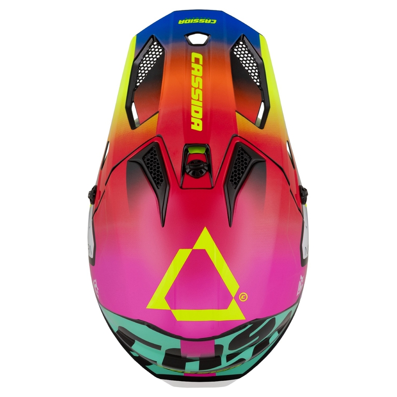 Motorcrosshelm Cassida Cross Cup 2 Napa parel multicolor