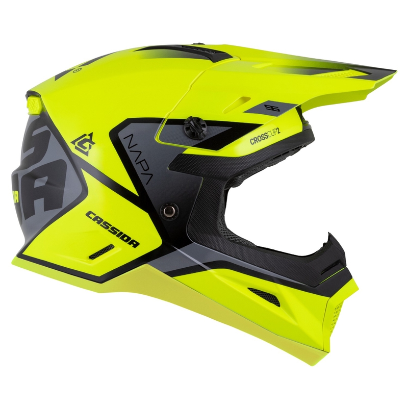 Cassida Cross Cup 2 Napa fluo geel-zwart-grijs parel