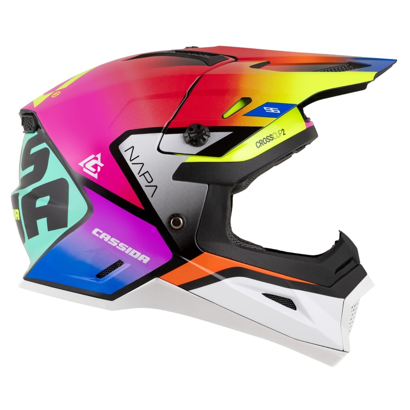 Cassida Cross Cup 2 Napa Pearl Multicolor Kinder Motorhelm