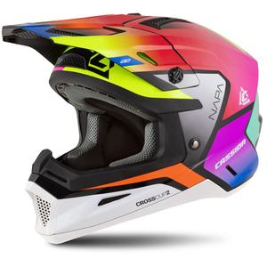 Cassida Cross Cup 2 Napa Pearl Multicolor Kinder Motorhelm