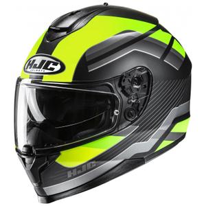 Integraal motorhelm HJC C70N Belis MC3HSF fluo geel-zwart