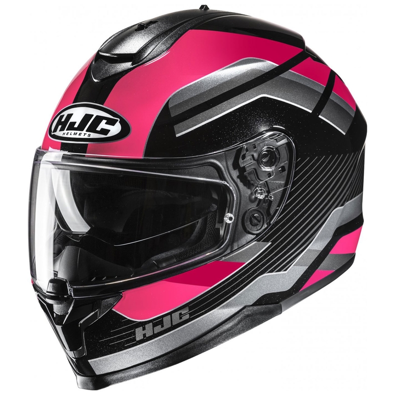 Integraal motorhelm HJC C70N Belis MC8 zwart en roze