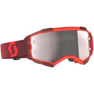 Motorcrossbril SCOTT Fury CH rood met zilver plexi