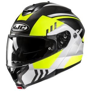 Flip-up motorhelm HJC C91N Kaon MC3H fluo geel-zwart-grijs