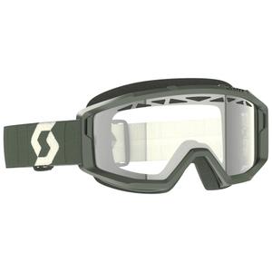 Motorcrossbril SCOTT Primal Enduro kaki met helder plexi