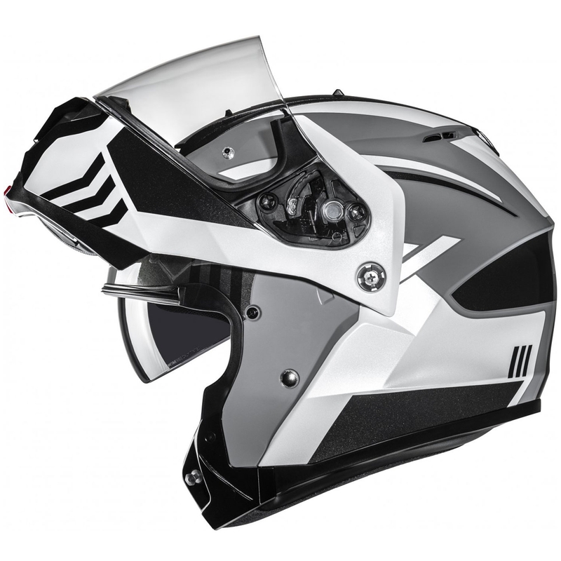 Flip-up motorhelm HJC C91N Kaon MC5 grijs-zwart-wit