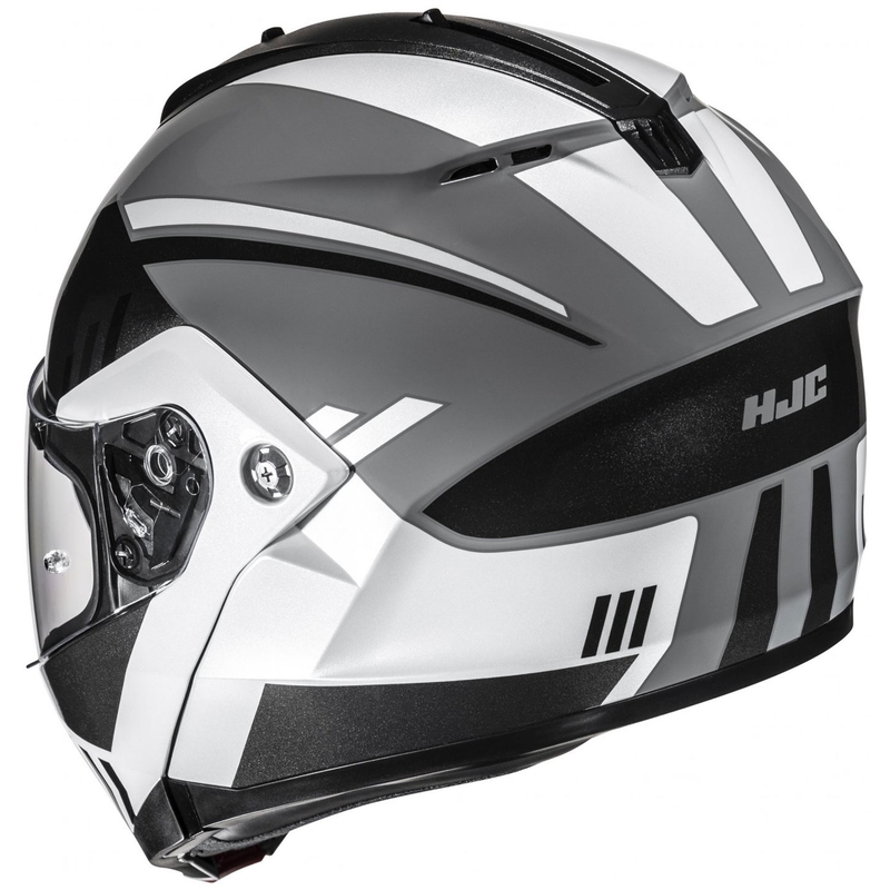 Flip-up motorhelm HJC C91N Kaon MC5 grijs-zwart-wit