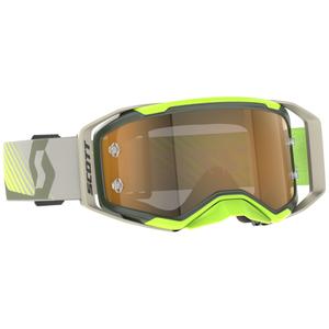 Motorcrossbril SCOTT Prospect 2.0 AMP khaki-fluo geel met gouden lens
