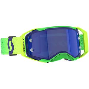 Motorcrossbril SCOTT Prospect 2.0 AMP paars-fluogeel met blauw gespiegeld plexi