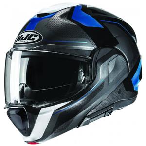 Opklapbare motorhelm HJC F100 Bios MC2 grijs-blauw