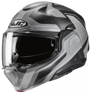 HJC F100 Bios MC5SF zwart-grijze opklapbare motorhelm