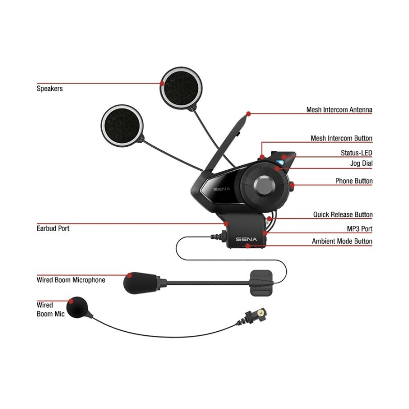 Set van 2 Bluetooth-intercoms SENA 30K