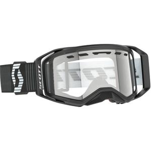 Motorcrossbril SCOTT Prospect 2.0 Enduro zwart-wit met helder plexi