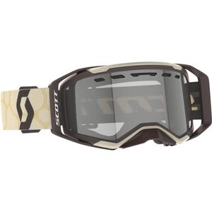 Motorcrossbril SCOTT Prospect 2.0 Enduro LS beige-bruin met lichtgevoelige plexi