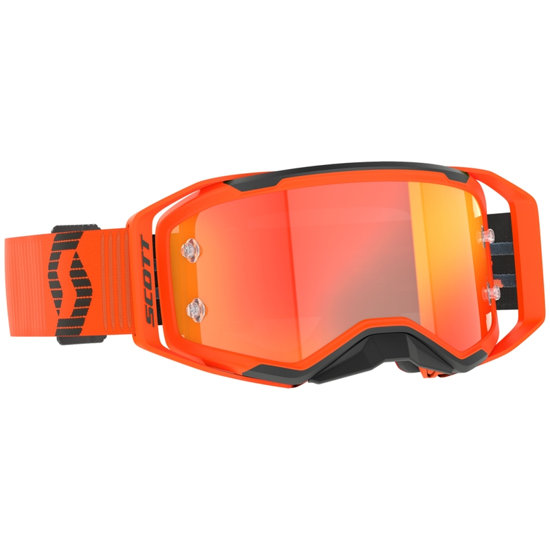 Motorcrossbril SCOTT Prospect 2.0 oranje-zwart met oranje gespiegeld plexi