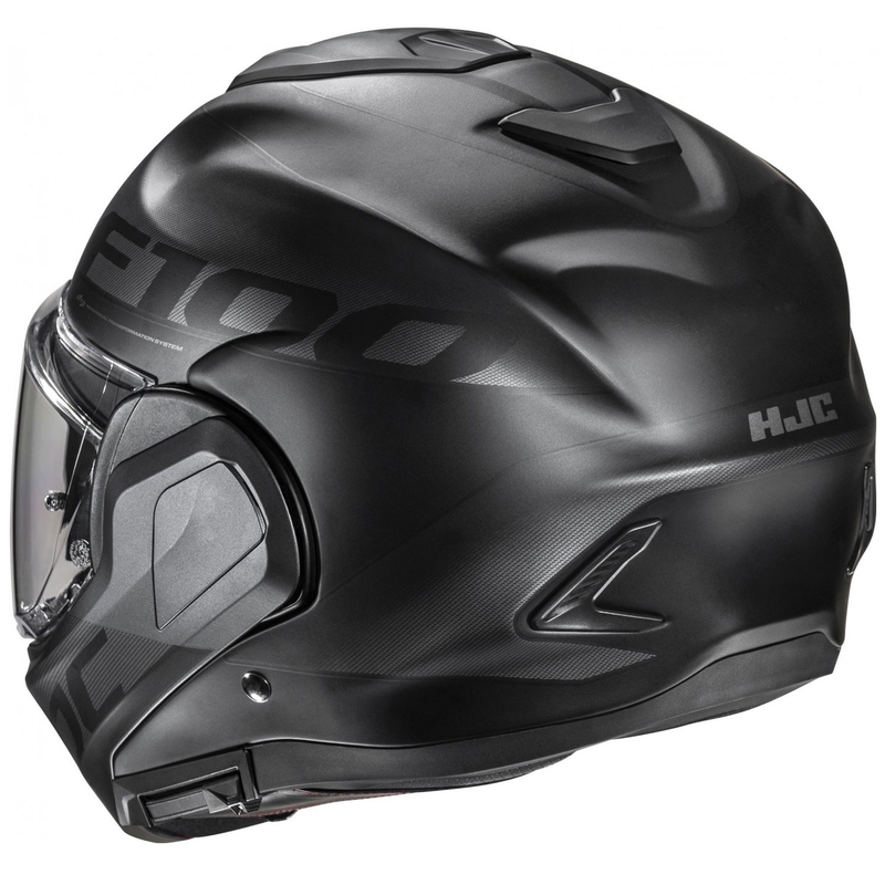 HJC F100 Hetal MC5SF zwart-grijze opklapbare motorhelm