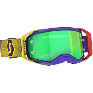 Motorcrossbril SCOTT Prospect 2.0 rood-geel met groene plexi