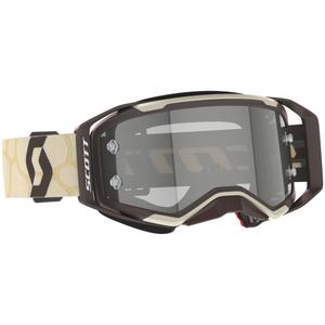 Motorcrossbril SCOTT Prospect 2.0 LS beige-bruin met grijs lichtgevoelig plexi
