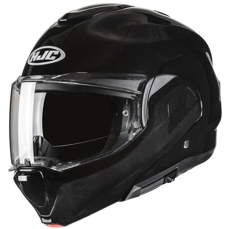 HJC F100 Solid metallic zwarte opklapbare motorhelm