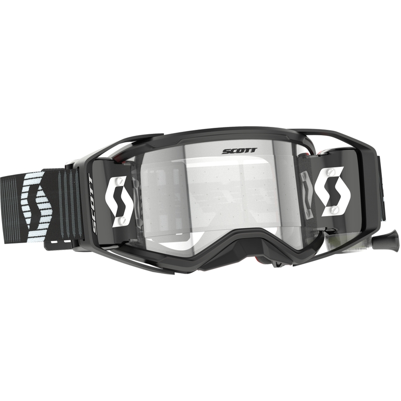 Motorcrossbril SCOTT Prospect 2.0 Super WFS zwart/wit met helder plexi
