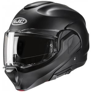 HJC F100 Solid Semi Flat Black Flip-Over Motorfietshelm