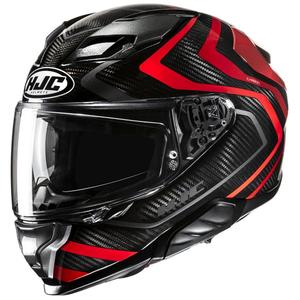 HJC F71 Carbon Nevio MC1 integraal motorhelm zwart en rood