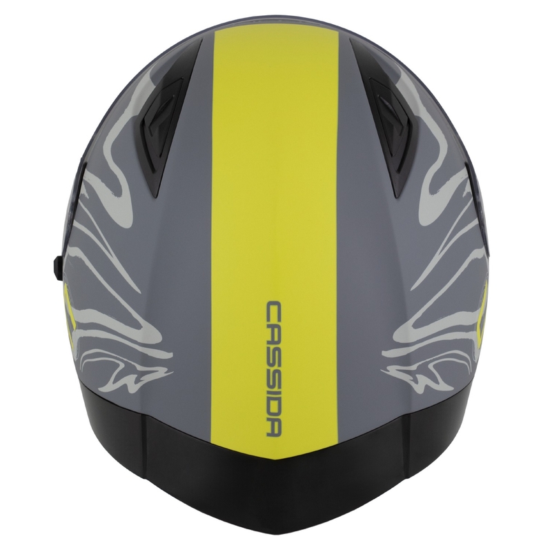 Integraalhelm Cassida Orbit Multivers mat grijs-fluogeel-zwart