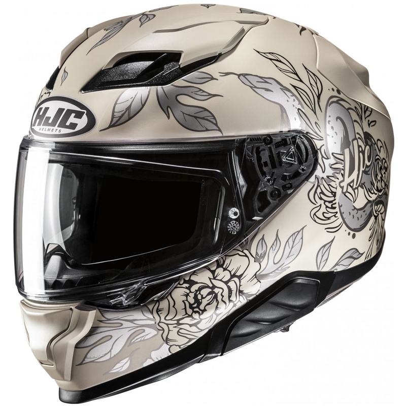 Integraalhelm HJC F71 Eliz MC9SF beige-grijs