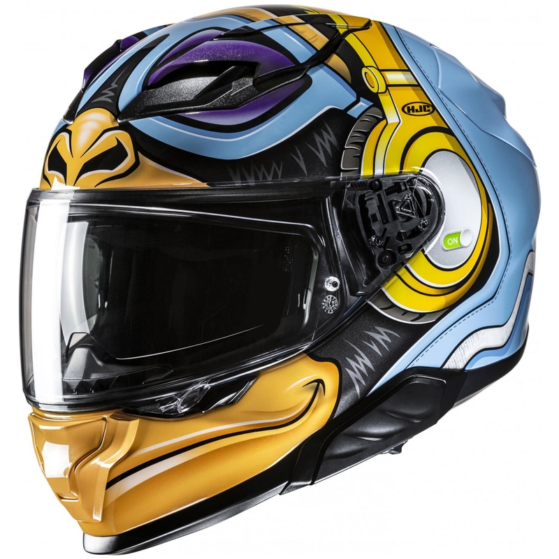 Integraal motorhelm HJC F71 Monkey DJ MC23 blauw-geel