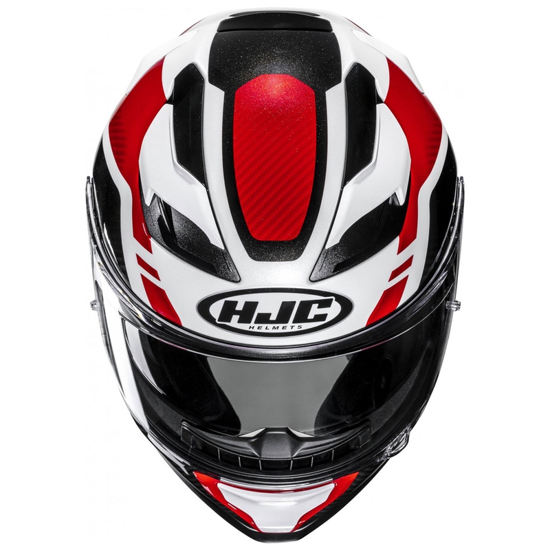 Integraalhelm HJC F71 Tozz MC1 wit-rood-zwart