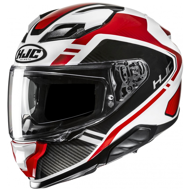 Integraalhelm HJC F71 Tozz MC1 wit-rood-zwart