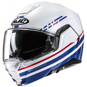 HJC i100 Sysma MC21 wit-blauw opklapbare motorhelm