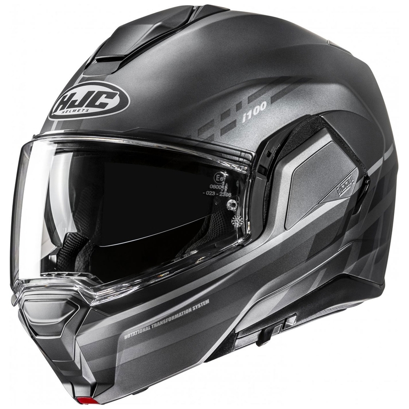 HJC i100 Sysma MC5SF grijs opklapbare motorhelm