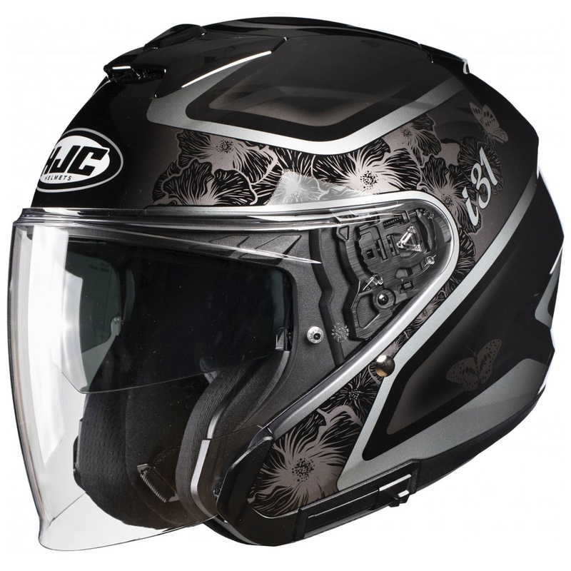 Open motorhelm HJC i31 Iona MC5 zwart-grijs