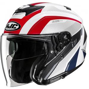 Open motorhelm HJC i31 Reno MC21 wit-rood-blauw