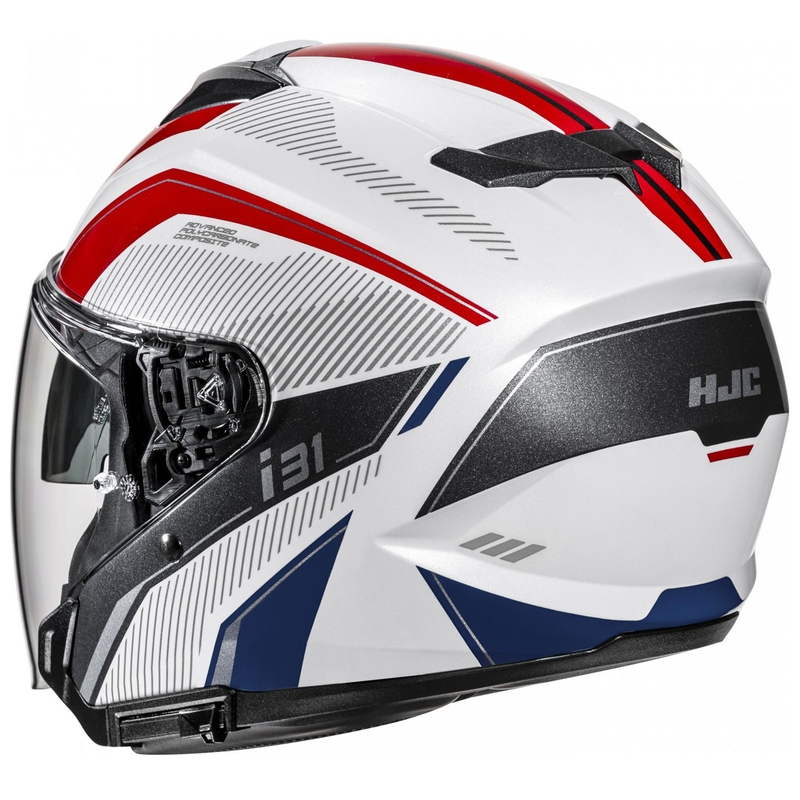 Open motorhelm HJC i31 Reno MC21 wit-rood-blauw