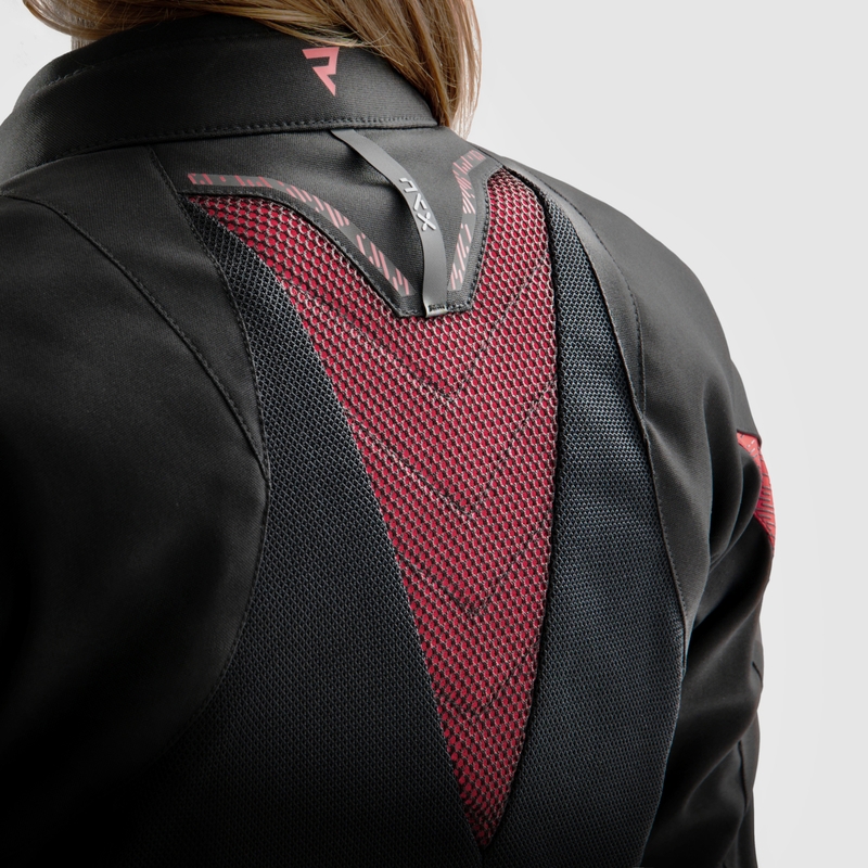 Damesjas Rebelhorn Jax zwart met rood