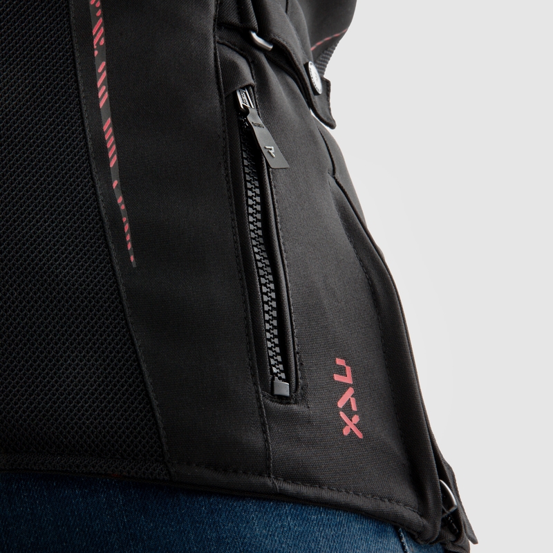 Damesjas Rebelhorn Jax zwart met rood