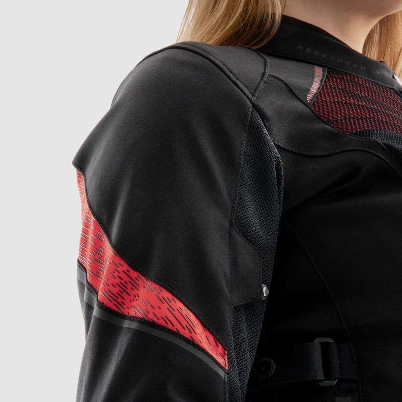 Damesjas Rebelhorn Jax zwart met rood