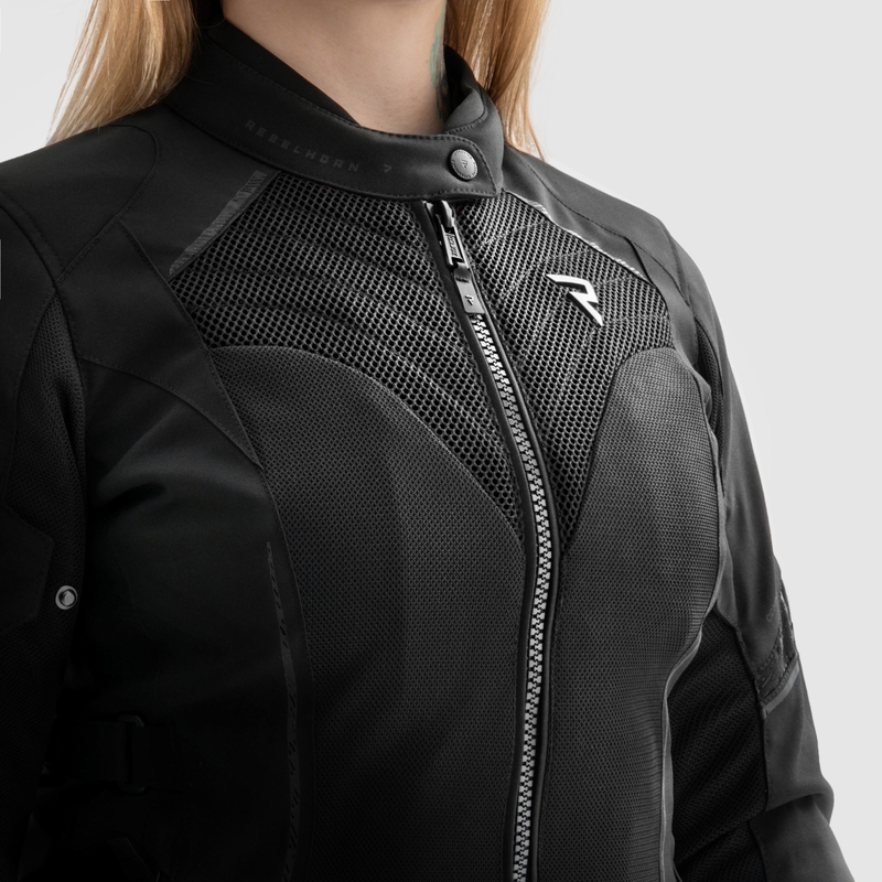 Dames motorjack Rebelhorn Jax zwart