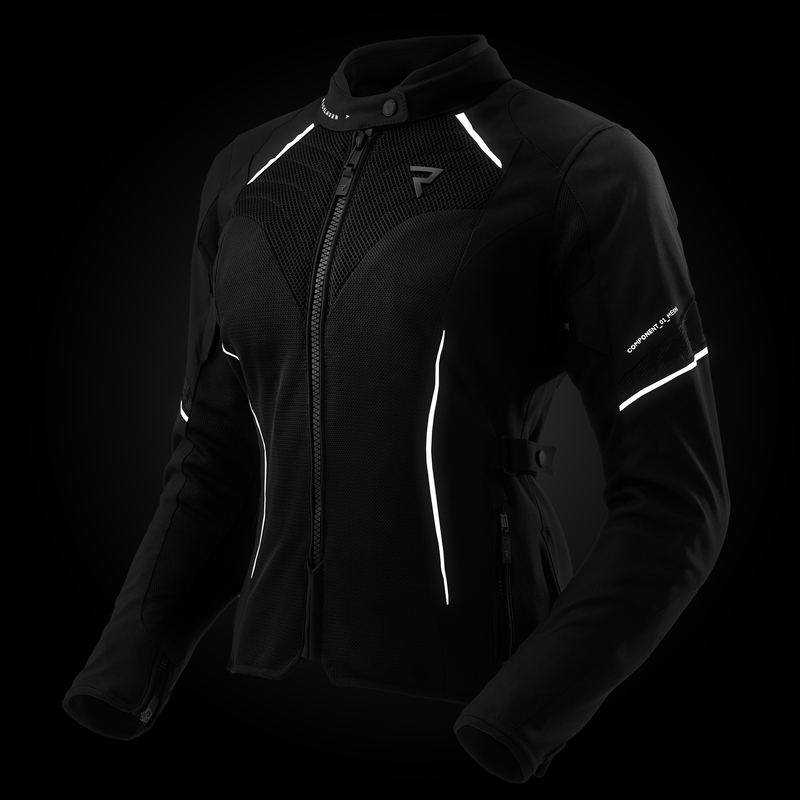 Dames motorjack Rebelhorn Jax zwart