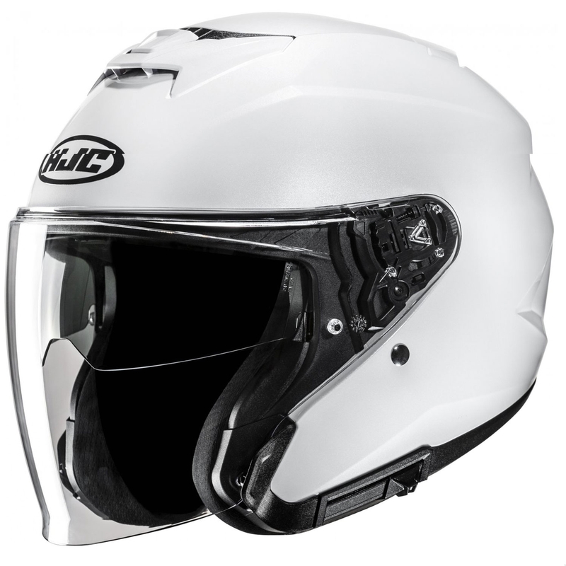 HJC i31 Solid Open Motorhelm Parelmoer Wit