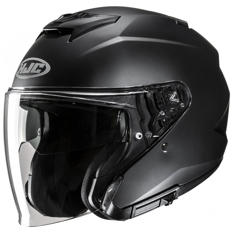 HJC i31 Solid Semi Flat Open Helm Zwart