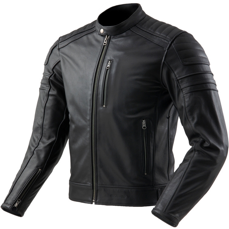 Ozone Colt leren motorjas zwart