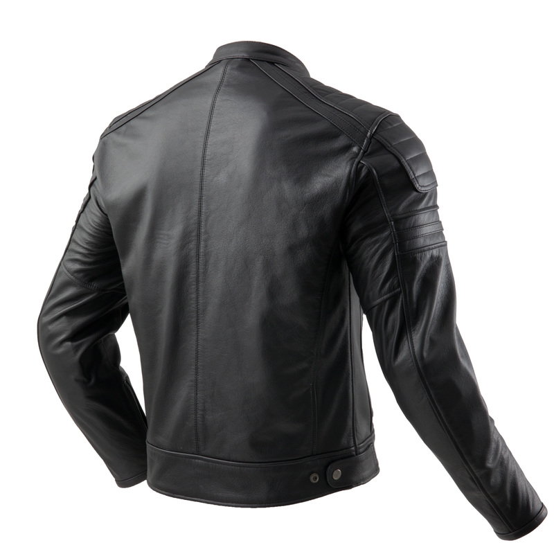 Ozone Colt leren motorjas zwart